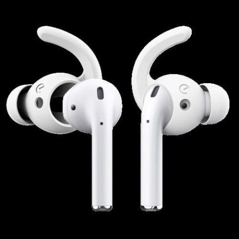 KeyBudz EarBuddyz Ultra - silikonowe nakładki do AirPods 1/2 (white)