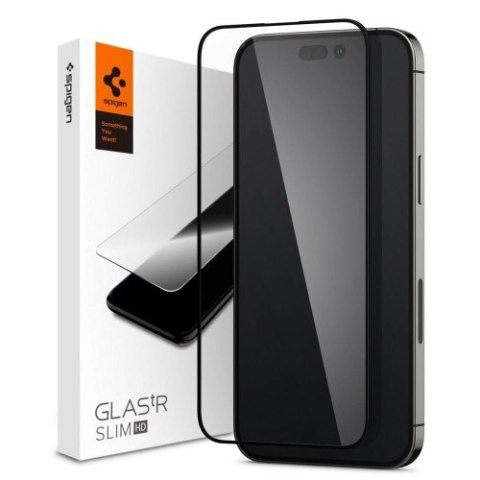 SZKŁO HARTOWANE SPIGEN GLASS FC IPHONE 14 PRO MAX BLACK SZKŁO HARTOWANE SPIGEN GLASS FC IPHONE 14 PRO MAX BLACK