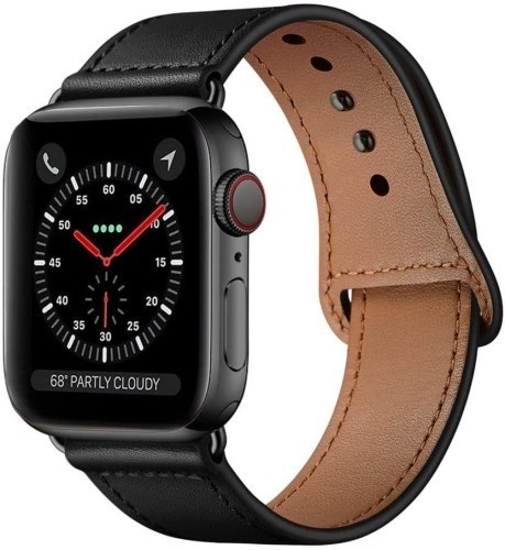 TECH-PROTECT LEATHERFIT APPLE WATCH 4 / 5 / 6 / 7 / 8 / 9 / SE / ULTRA 1 / 2 (42 / 44 / 45 / 49 MM) BLACK TECH-PROTECT LEATHERFIT APPLE WATCH 4 / 5 / 6 / 7 / 8 / 9 / SE / ULTRA 1 / 2 (42 / 44 / 45 / 49 MM) BLACK