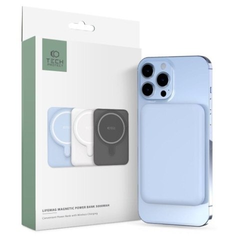 TECH-PROTECT PB10 LIFEMAG MAGSAFE POWER BANK 5000MAH BLUE TECH-PROTECT PB10 LIFEMAG MAGSAFE POWER BANK 5000MAH BLUE