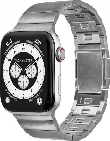 LAUT LINK 2.0 - bransoleta do Apple Watch 42/44/45/49 mm (silver) LAUT LINK 2.0 - bransoleta do Apple Watch 42/44/45/49 mm (silver)