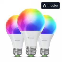 Nanoleaf Essentials Smart Bulbs - zestaw 3 żarówek żarówek A19-A60-E27 (technologia Matter)