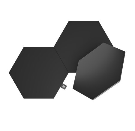 Nanoleaf Shapes Hexagons Expansion Pack - dodatkowe panele świetlne (3 panele świetlne) (black)