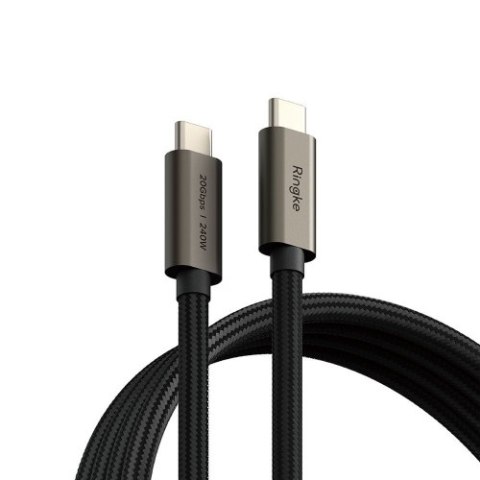 RINGKE USB 3.2 GEN 2X2 TYPE-C CABLE PD240W 200CM BLACK