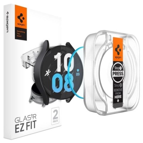 SZKŁO HARTOWANE SPIGEN GLAS.TR "EZ-FIT" 2-PACK GALAXY WATCH 6 (40 MM) CLEAR SZKŁO HARTOWANE SPIGEN GLAS.TR "EZ-FIT" 2-PACK GALAXY WATCH 6 (40 MM) CLEAR