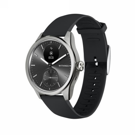 Withings Scanwatch 2 - zegarek z funkcją EKG, pomiarem pulsu i SPO2 oraz mierzeniem aktywności fizycznej i snu (42mm, black)