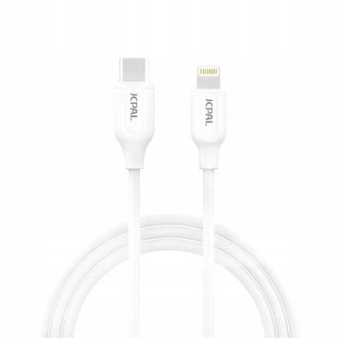 JCPal Linx USB-C to Lightning Cable 1M White JCPal Linx USB-C to Lightning Cable 1M White