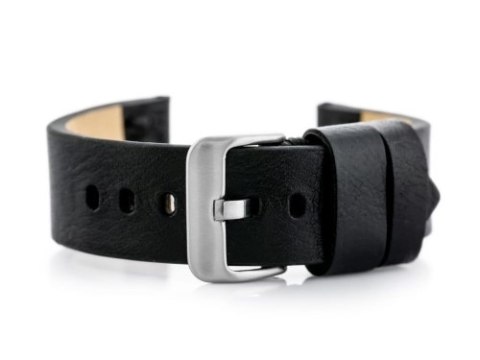 Pasek skórzany do zegarka W79 czarny - 22mm Pasek skórzany do zegarka W79 czarny - 22mm