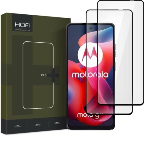 SZKŁO HARTOWANE HOFI GLASS PRO+ 2-PACK MOTOROLA MOTO G24 / G24 POWER / G04 / E14 BLACK SZKŁO HARTOWANE HOFI GLASS PRO+ 2-PACK MOTOROLA MOTO G24 / G24 POWER / G04 / E14 BLACK