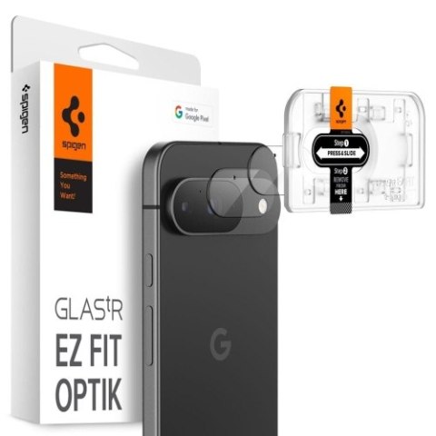 OSŁONA APARATU SPIGEN OPTIK.TR "EZ FIT" CAMERA PROTECTOR 2-PACK GOOGLE PIXEL 9 CRYSTAL CLEAR