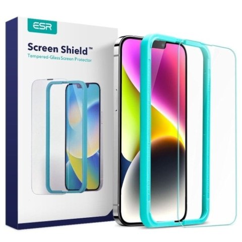 SZKŁO HARTOWANE ESR SCREEN SHIELD IPHONE 13 PRO MAX / 14 PLUS / 15 PLUS CLEAR SZKŁO HARTOWANE ESR SCREEN SHIELD IPHONE 13 PRO MAX / 14 PLUS / 15 PLUS CLEAR