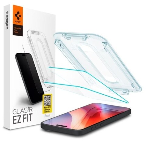 SZKŁO HARTOWANE SPIGEN GLAS.TR "EZ FIT" 2-PACK IPHONE 16 PRO MAX CLEAR SZKŁO HARTOWANE SPIGEN GLAS.TR "EZ FIT" 2-PACK IPHONE 16 PRO MAX CLEAR