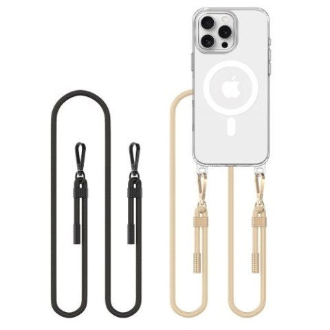 TECH-PROTECT FLEXAIR CHAIN MAGSAFE IPHONE 16 PRO MAX BLACK & TAUPE TECH-PROTECT FLEXAIR CHAIN MAGSAFE IPHONE 16 PRO MAX BLACK & TAUPE