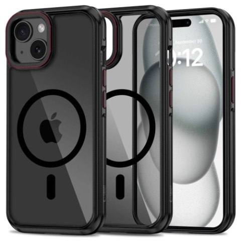 TECH-PROTECT MAGHYBRID MAGSAFE IPHONE 15 BLACK/RED TECH-PROTECT MAGHYBRID MAGSAFE IPHONE 15 BLACK/RED
