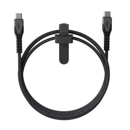UAG Rugged Cable - kabel USB-C - USB-C 60W, 1,5 m (black/gray) UAG Rugged Cable - kabel USB-C - USB-C 60W, 1,5 m (black/gray)