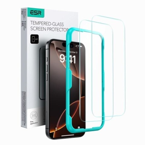 SZKŁO HARTOWANE ESR TEMPERED GLASS 2-PACK IPHONE 16 PRO MAX CLEAR SZKŁO HARTOWANE ESR TEMPERED GLASS 2-PACK IPHONE 16 PRO MAX CLEAR