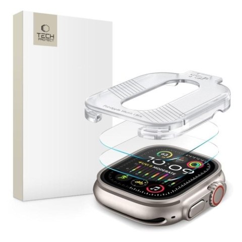 SZKŁO HARTOWANE TECH-PROTECT SUPREME SET 2-PACK APPLE WATCH ULTRA 1 / 2 (49 MM) CLEAR SZKŁO HARTOWANE TECH-PROTECT SUPREME SET 2-PACK APPLE WATCH ULTRA 1 / 2 (49 MM) CLEAR