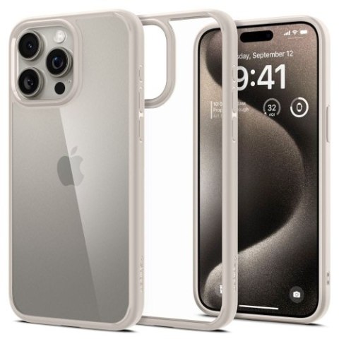 SPIGEN ULTRA HYBRID IPHONE 15 PRO NATURAL TITANIUM SPIGEN ULTRA HYBRID IPHONE 15 PRO NATURAL TITANIUM