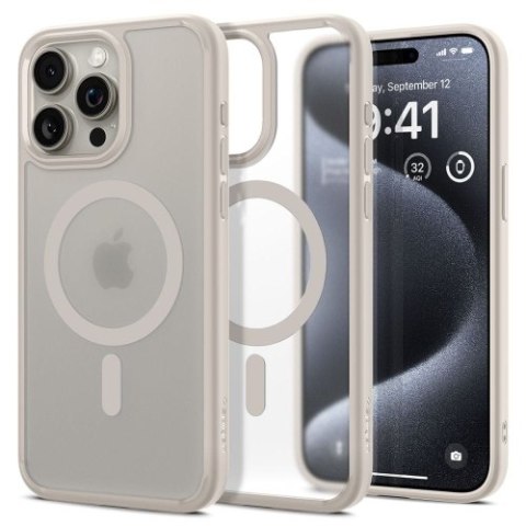 SPIGEN ULTRA HYBRID MAG MAGSAFE IPHONE 15 PRO FROST NATURAL TITANIUM SPIGEN ULTRA HYBRID MAG MAGSAFE IPHONE 15 PRO FROST NATURAL TITANIUM