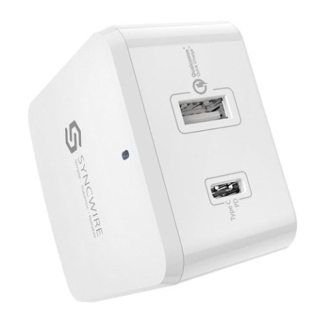 SYNCWIRE Wall Charger PD QC3.0+USB-C3.0 2Ports (EU/US/UK) SYNCWIRE Wall Charger PD QC3.0+USB-C3.0 2Ports (EU/US/UK)