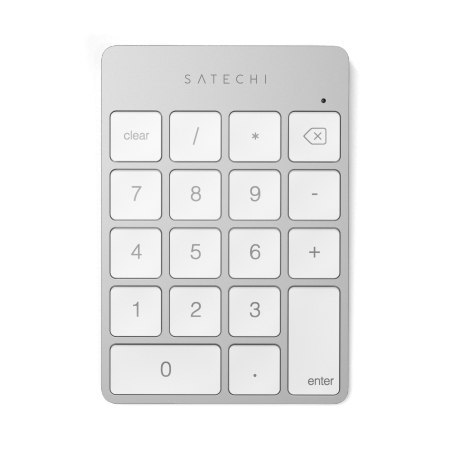Satechi Slim Wireless Keypad - aluminiowa klawiatura numeryczna Bluetooth (silver) Satechi Slim Wireless Keypad - aluminiowa klawiatura numeryczna Bluetooth (silver)