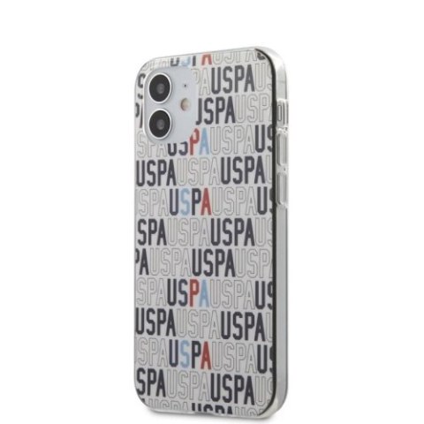 US Polo Assn Logo Mania - Etui iPhone 12 / iPhone 12 Pro (biały) US Polo Assn Logo Mania - Etui iPhone 12 / iPhone 12 Pro (biały)