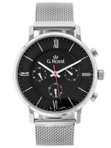 ZEGAREK G. ROSSI - E-6182B-1C1 - EXCLUSIVE (zg284b) + BOX ZEGAREK G. ROSSI - E-6182B-1C1 - EXCLUSIVE (zg284b) + BOX