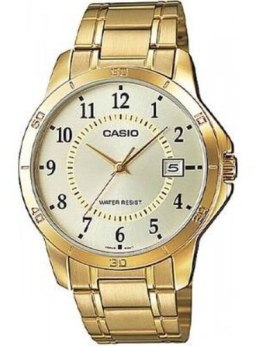 ZŁOTY ZEGAREK MĘSKI CASIO MTP-V004G-9B (zd047a) + BOX