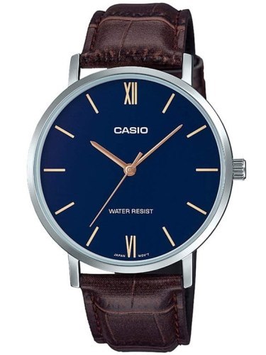 ZEGAREK MĘSKI CASIO MTP-VT01L-2B + BOX ZEGAREK MĘSKI CASIO MTP-VT01L-2B + BOX