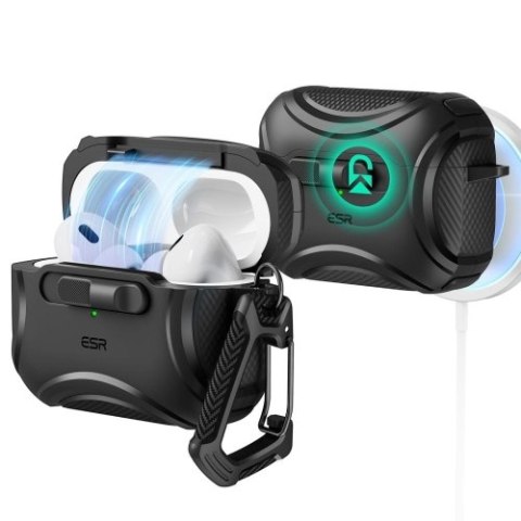 ESR CYBER FLICKLOCK HALOLOCK MAGSAFE APPLE AIRPODS PRO 1 / 2 BLACK ESR CYBER FLICKLOCK HALOLOCK MAGSAFE APPLE AIRPODS PRO 1 / 2 BLACK