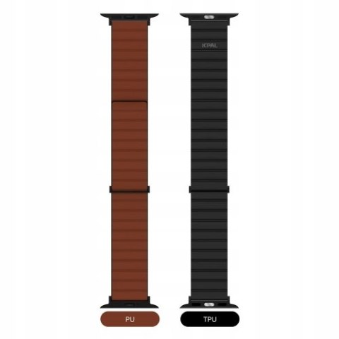 JCPal FlexDuo Apple Watch Band (Black/Brown) for Apple Watch 1-8th, SE1-2nd JCPal FlexDuo Apple Watch Band (Black/Brown) for Apple Watch 1-8th, SE1-2nd
