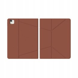JCPal SlimFlex Folio Case with Pencil Holder (Almond Brown/Grey) for iPad P