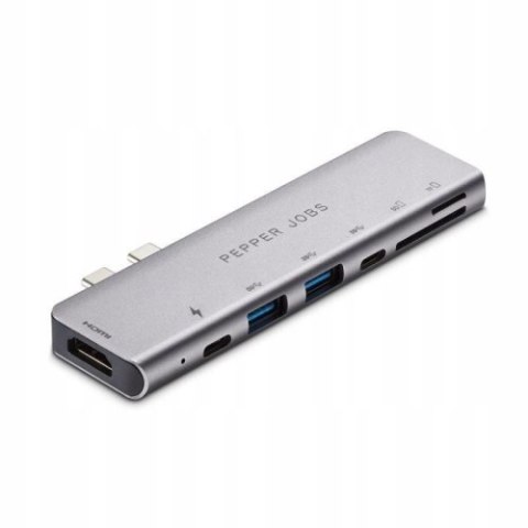 Pepper Jobs Dual USB-C Hub for MacBook Pro 13"/15" (2016-2018 models) Pepper Jobs Dual USB-C Hub for MacBook Pro 13"/15" (2016-2018 models)
