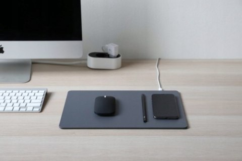 Pout Wireless Charging Mouse Pad Combo - Deep Grey Pout Wireless Charging Mouse Pad Combo - Deep Grey