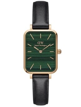 ZEGAREK DAMSKI DANIEL WELLINGTON DW00100439 - Quadro Pressed Sheffield Gold Emerald 32mm + BOX