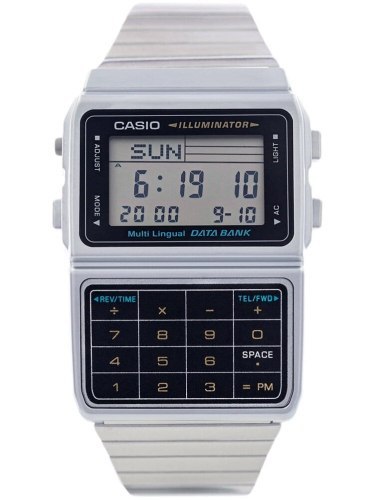 ZEGAREK MĘSKI CASIO VINTAGE DATABANK DBC-611-1D + BOX ZEGAREK MĘSKI CASIO VINTAGE DATABANK DBC-611-1D + BOX